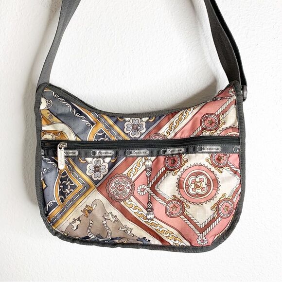 Lesportsac Hobo Bag Resort Medallion Printed Purse - Picture 1 of 8